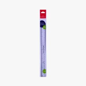 Faber-Castell Scale 12 Inch Transparent Ruler for School