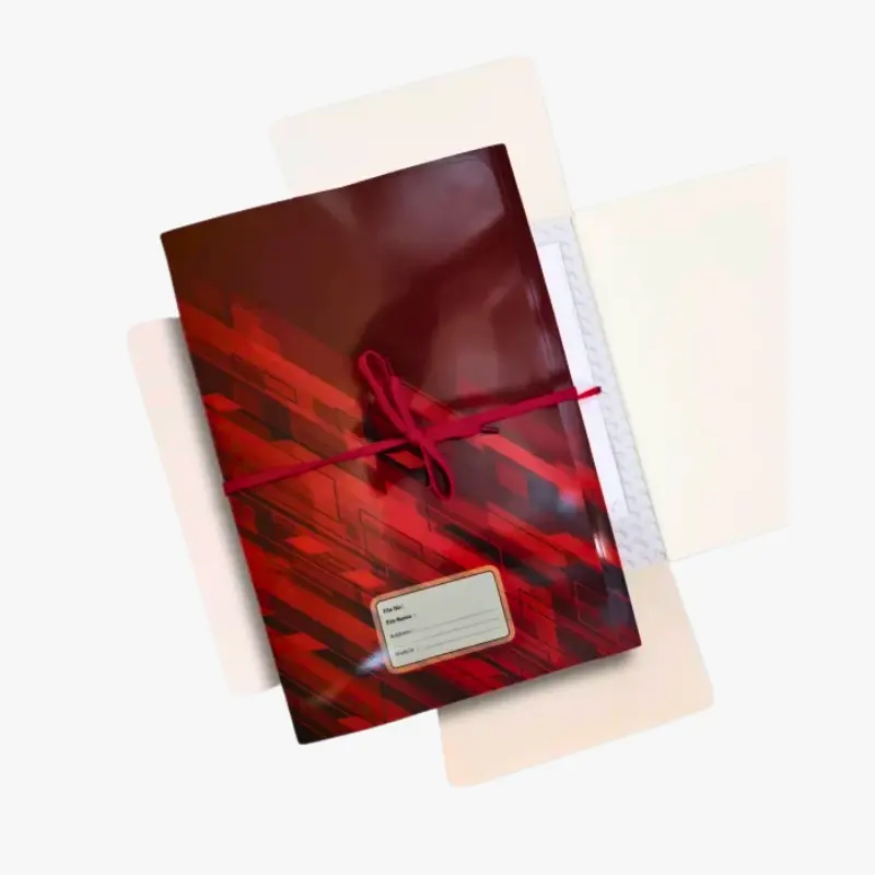 Hearts Court File Smart Floral Design Hard Binding