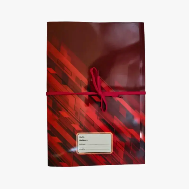 Hearts Court File Smart Floral Design Hard Binding