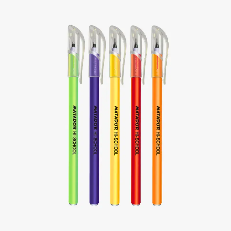 Matador Hi-School Ball Pen Black Ink 12 Pcs