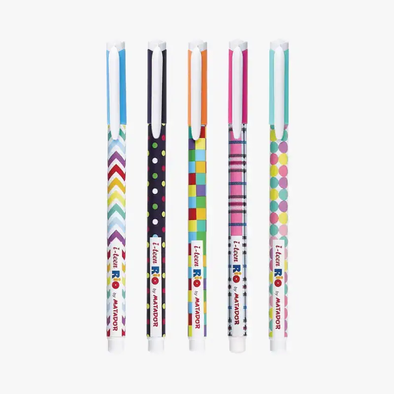 Matador i-Teen Rio Ball Pen Black Ink 6 Pcs