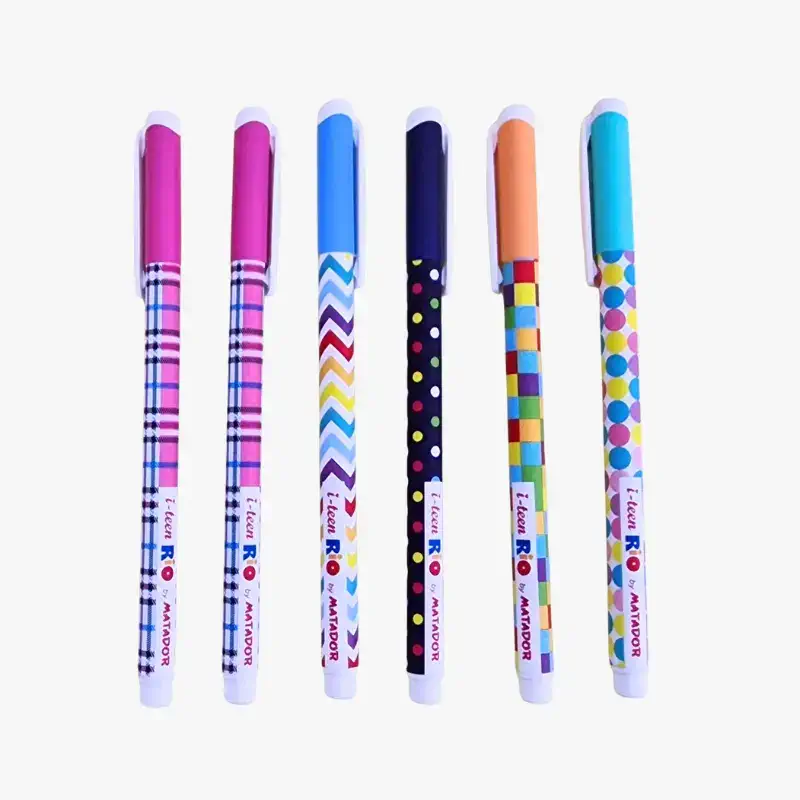 Matador i-Teen Rio Ball Pen Black Ink 6 Pcs