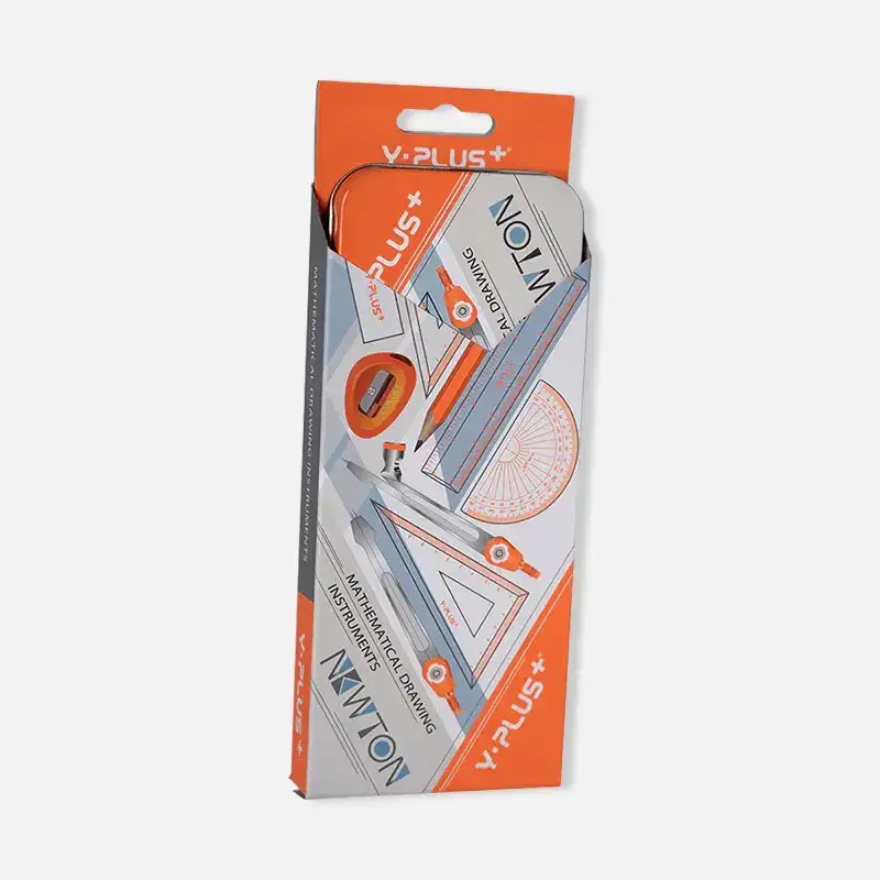 Y-Plus Newton Geometry Set 9 Pieces Math Box