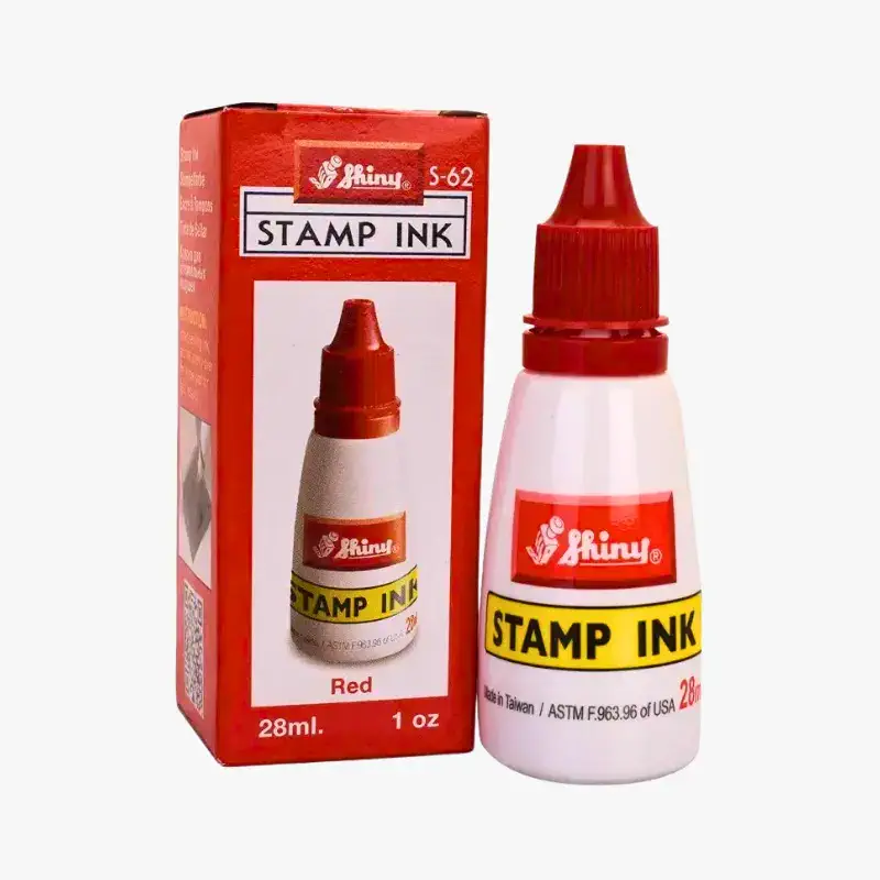 Shiny Original Stamp Pad Ink Refill Red28ml Bottle