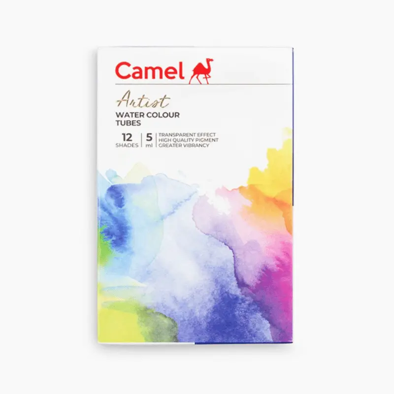 Camel Artist Watercolor 12 Shades 5ml tubes box