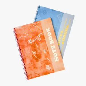 Hearts Foiled Notebook with multicolor foil design 10x7.5 inch