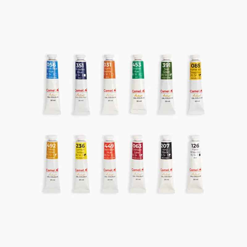 Camel Artist Oil color 12 Shades x 20ml